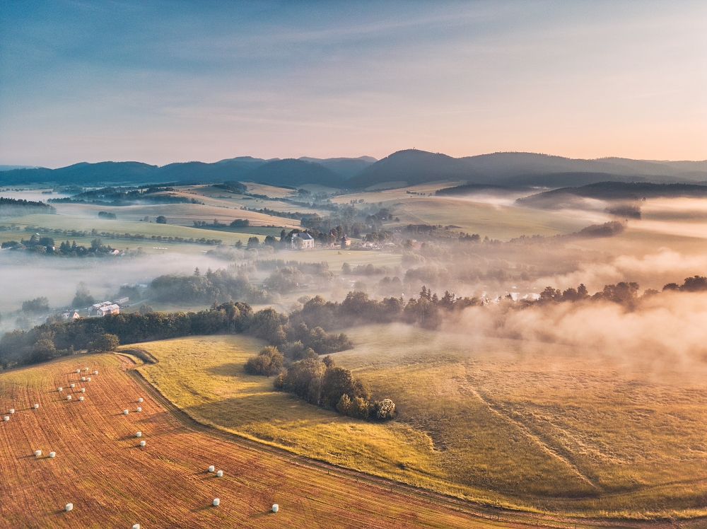 Mlhavé ráno nad Ruprechticemi